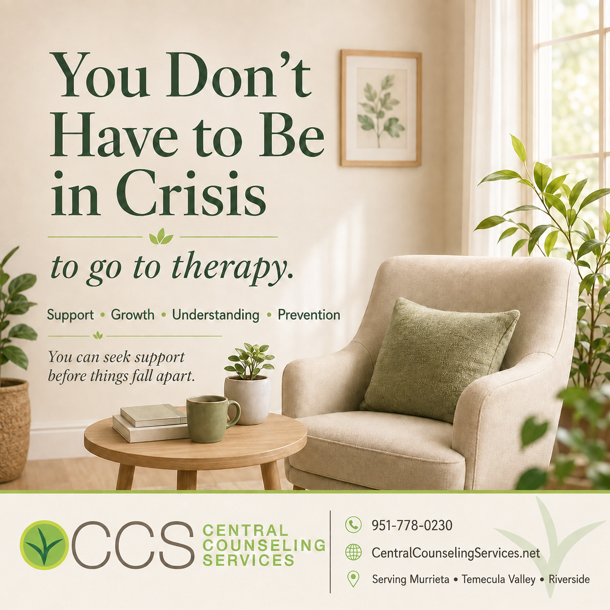 You Don’t Have to Be in Crisis to Go to Therapy