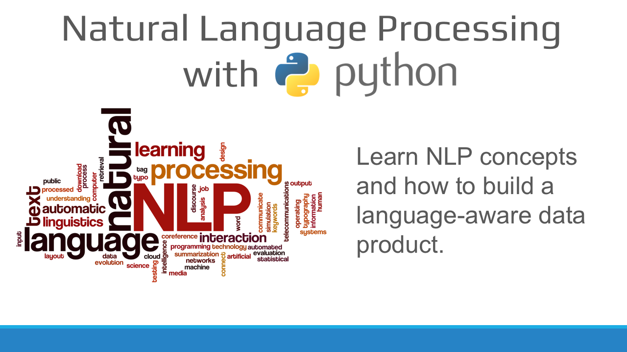 Natural Language Processing with Python Workshop on April 9th