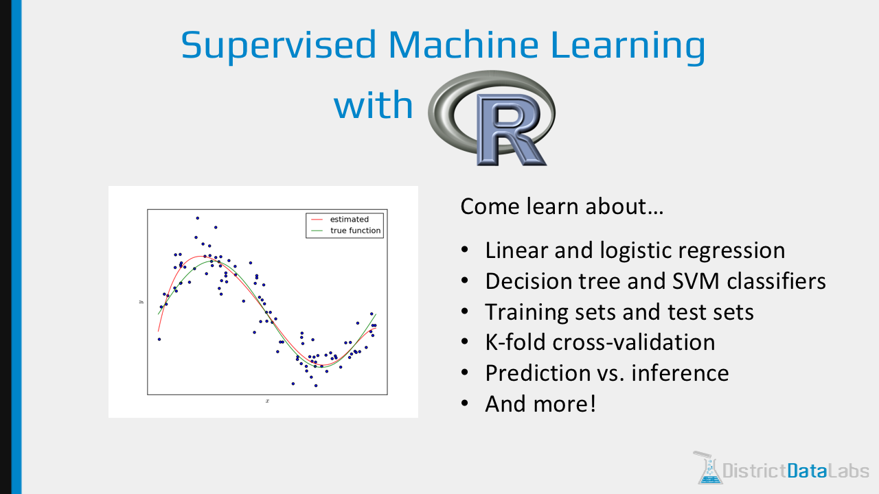 Supervised Machine Learning with R Workshop on April 30th