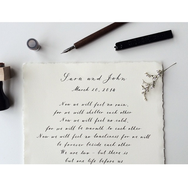 @foxandflourish Another local artist, Christina is killing it with her beautiful calligraphy skills. Not to mention, she generously shares her knowledge with her many workshops held all over the city!