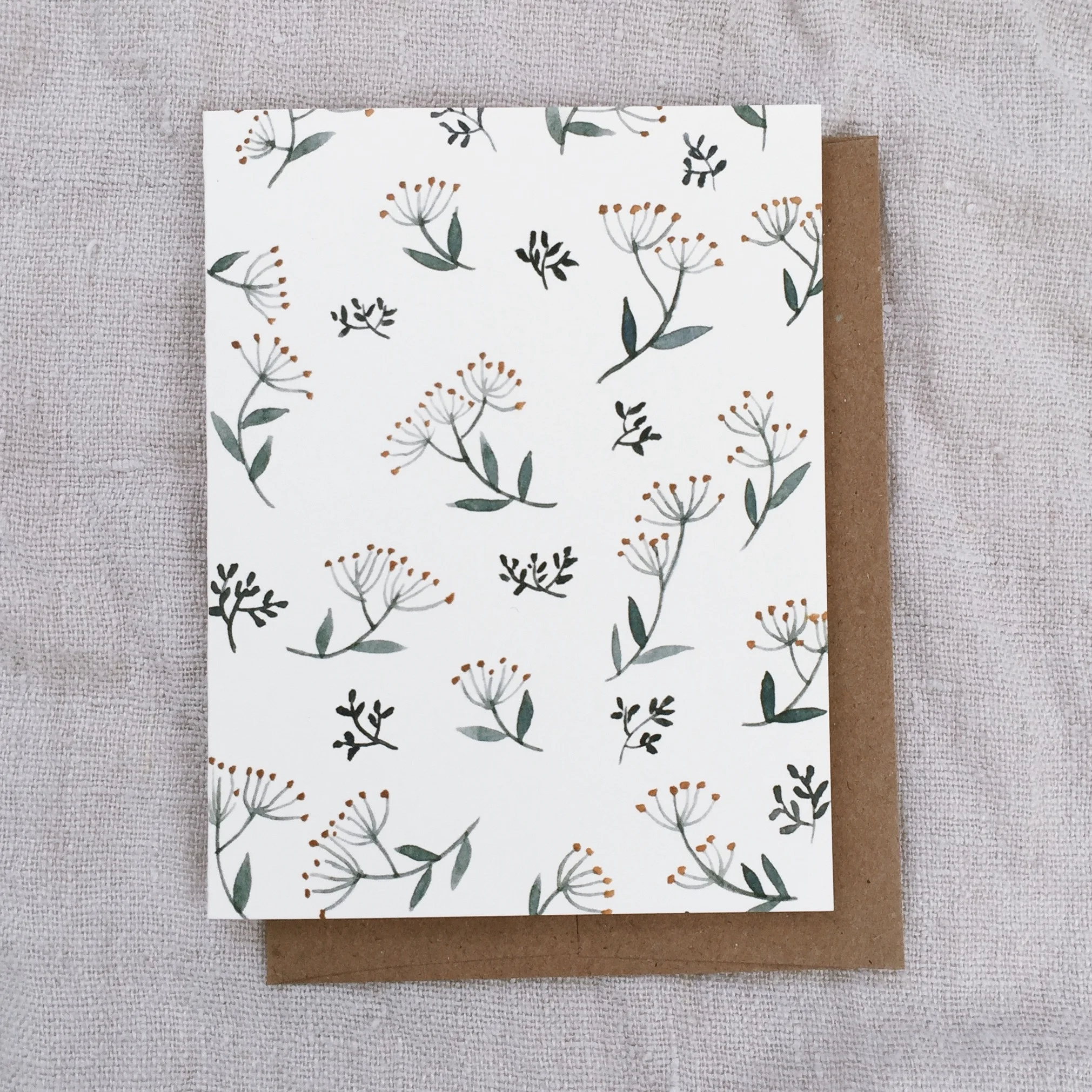 Floral Pattern Greeting Card
