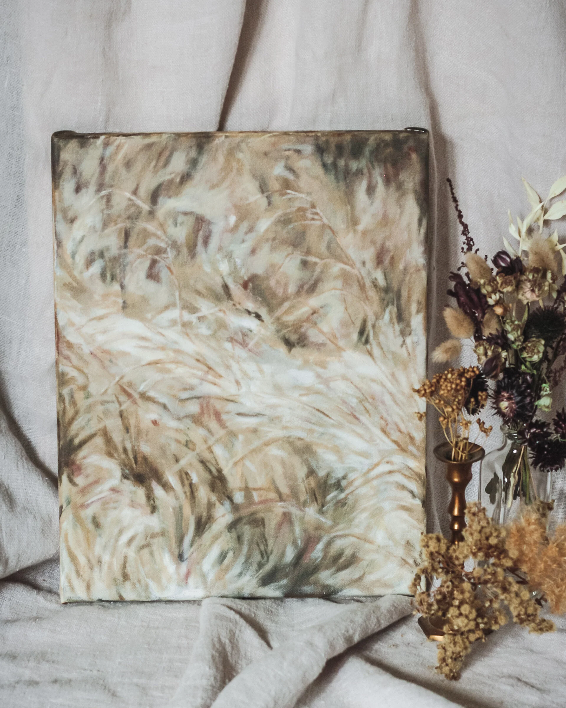 "Hibernation Leads to Joyful End", 11x14 Original Acrylic Painting