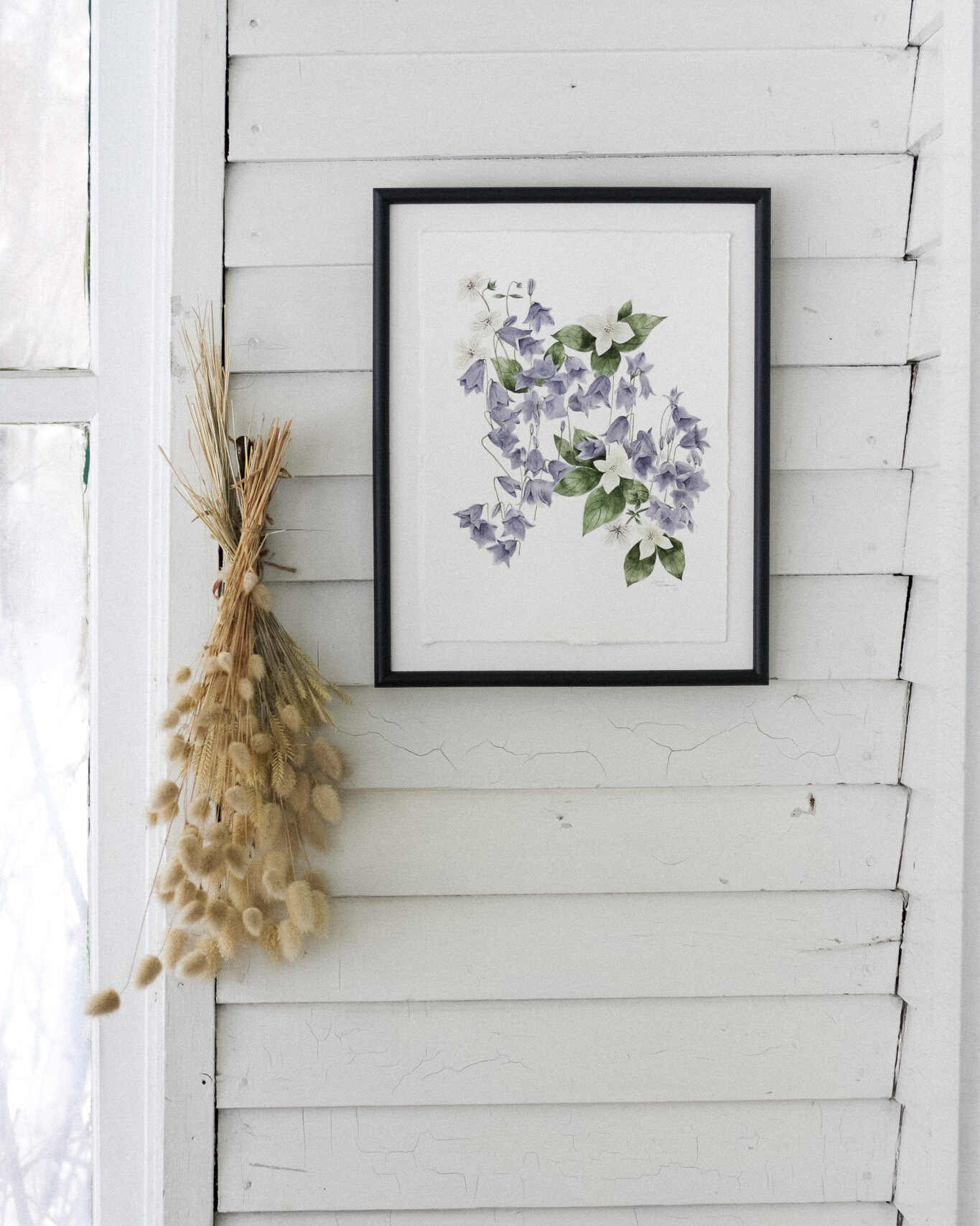 Bellflower's Poem Bouquet • 9x12 Watercolour Painting