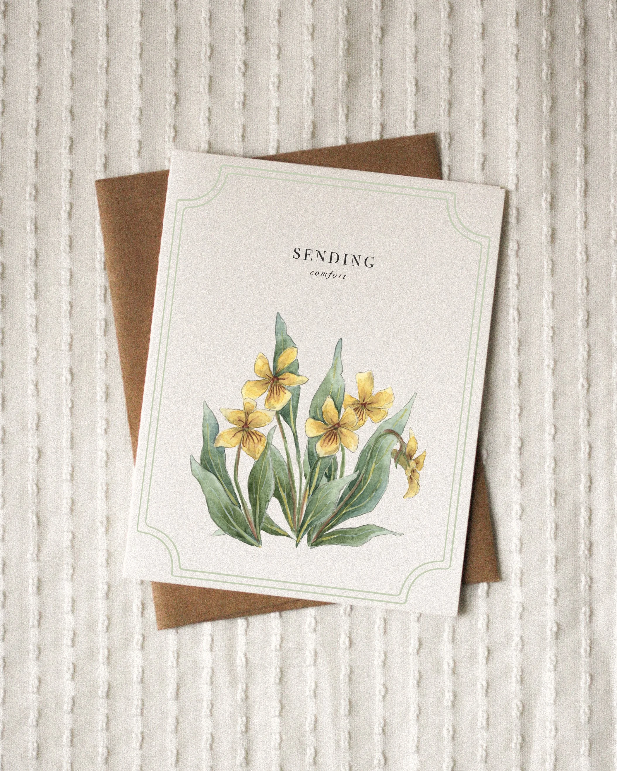 "Sending Comfort" Greeting Card
