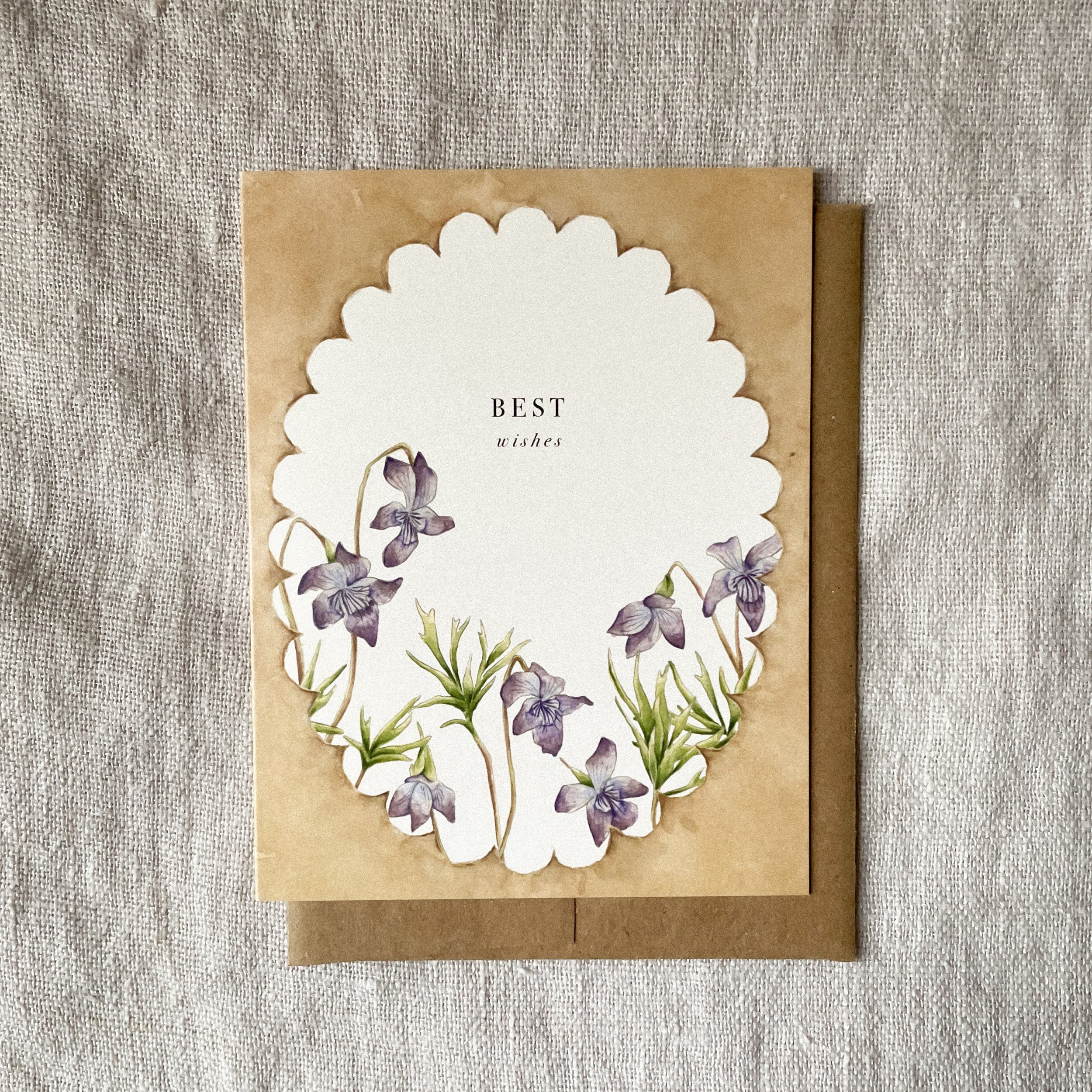 "Best Wishes" Greeting Card