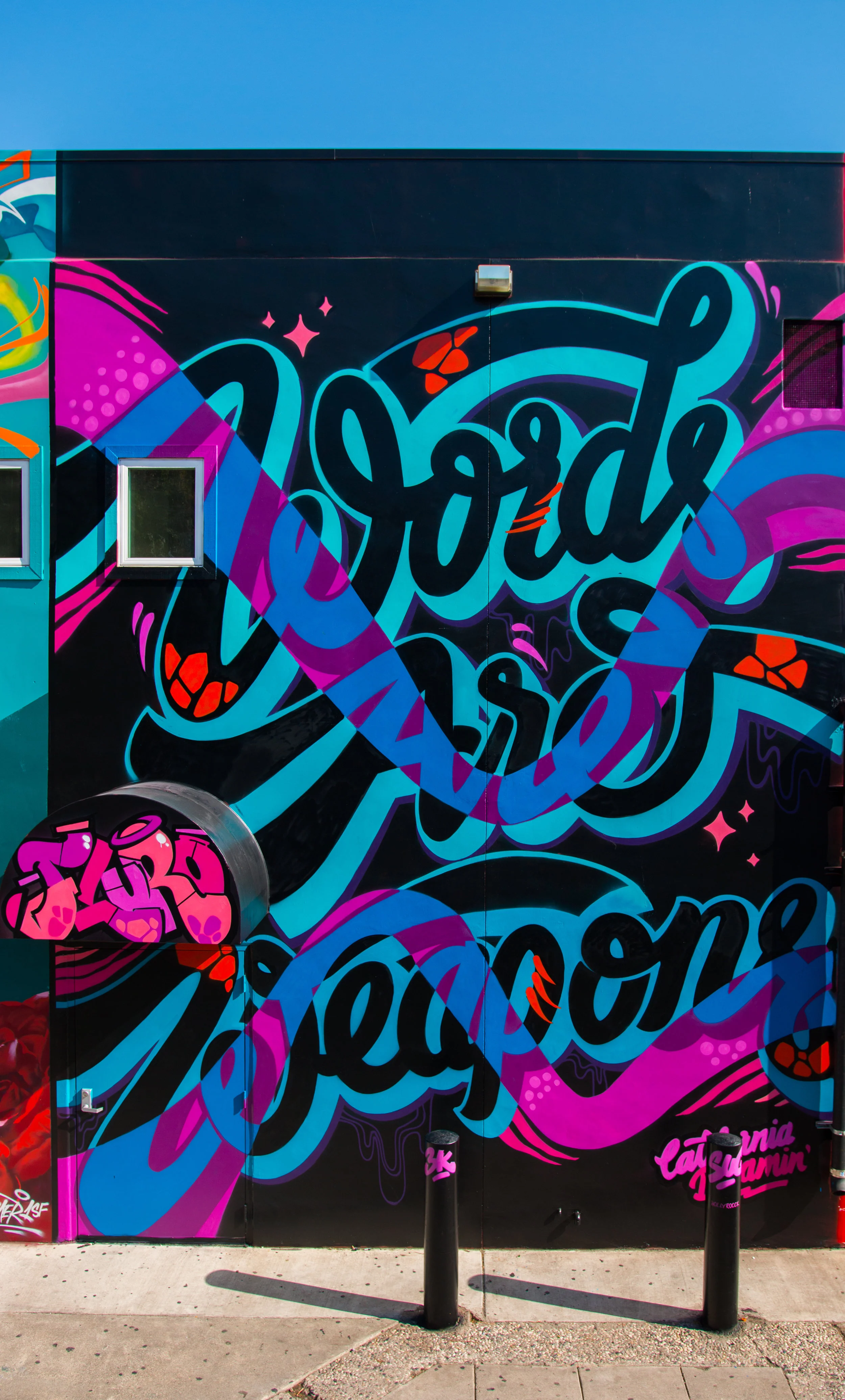 Words Are Weapons Mural