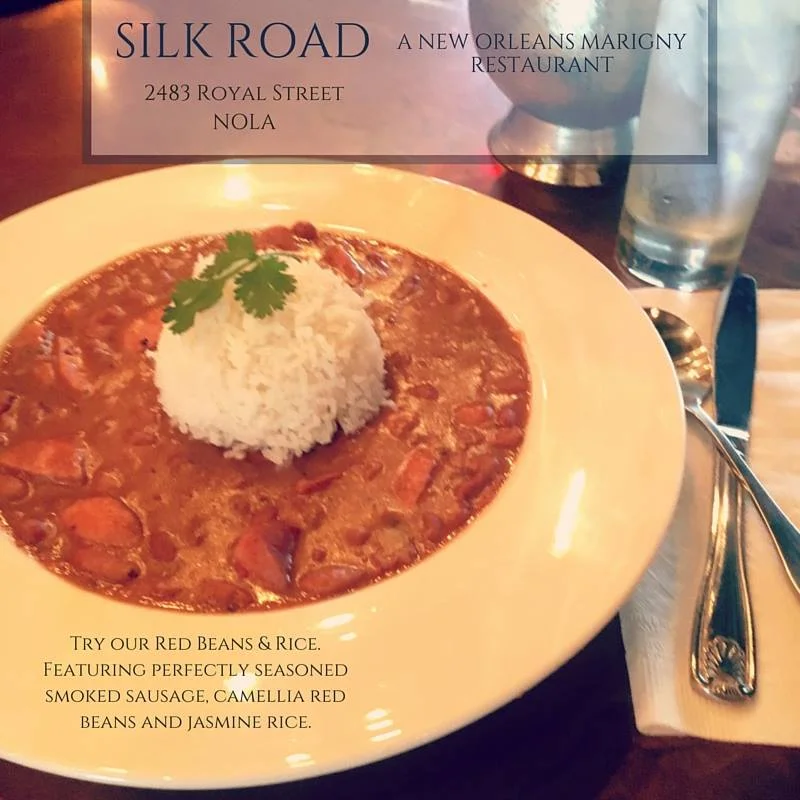 New Orleans Restaurant Silk Road in the Marigny Red Beans and Rice
