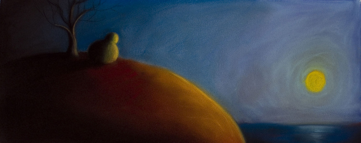 Setting Sun • 14 x 26 • Soft pastel on paper • 300