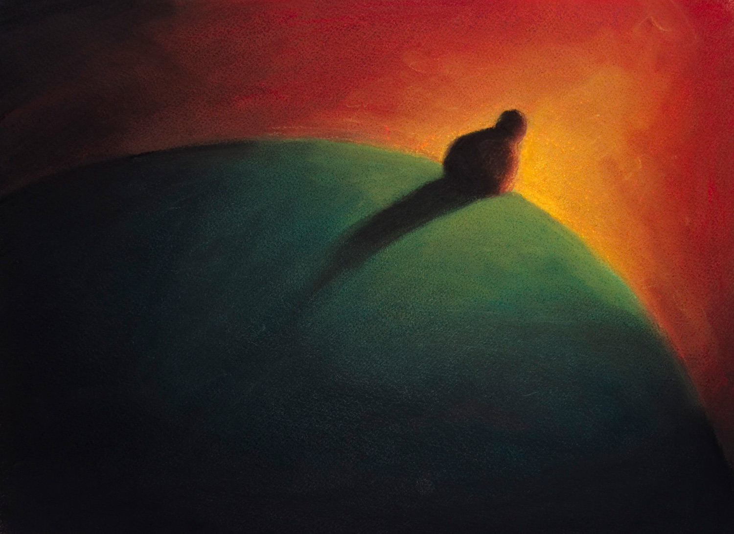 Horizon Light • 22 x 18 • Soft pastel on paper • 250