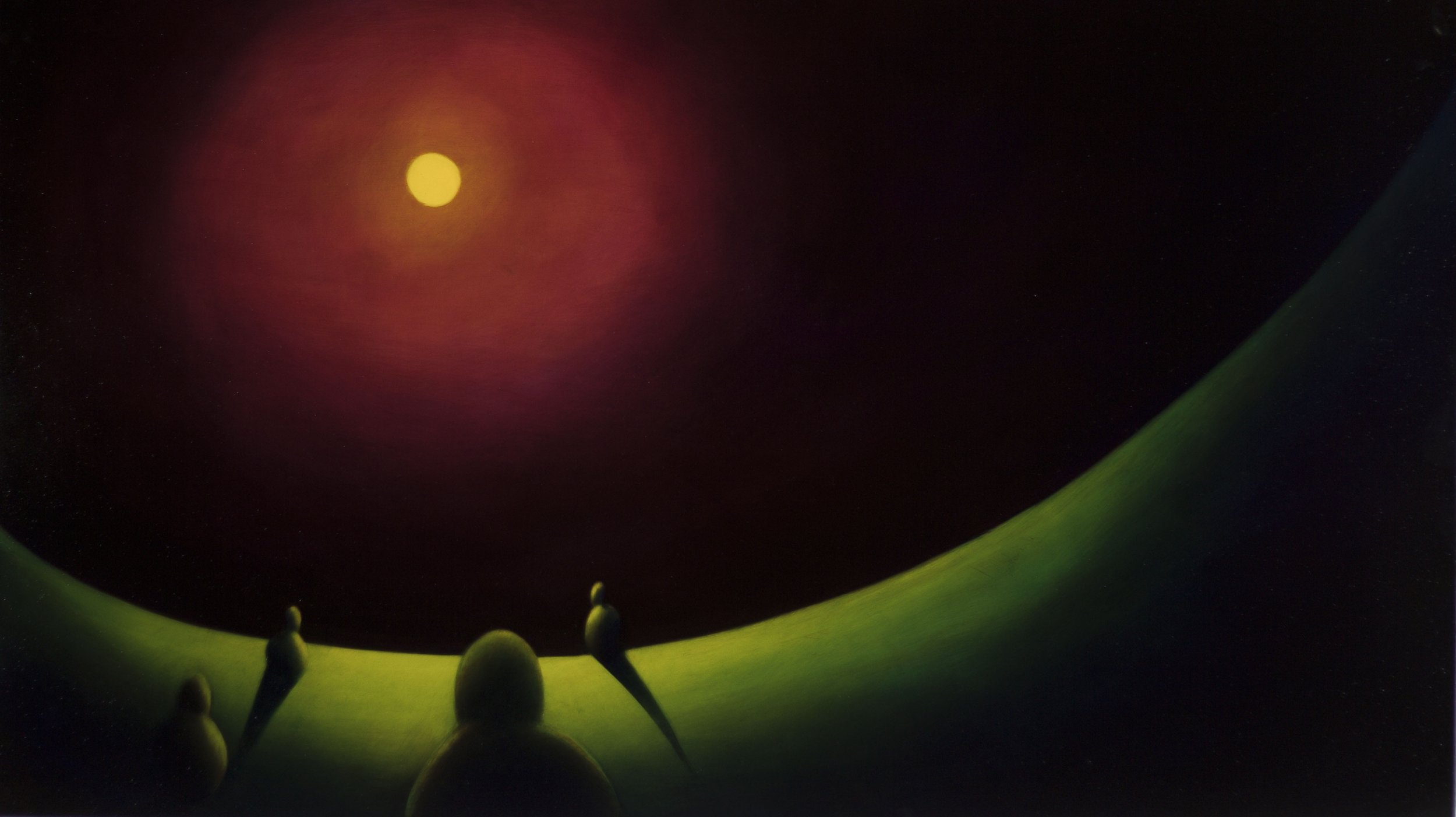 Tribe, Oil on panel, 24 x 48.JPG