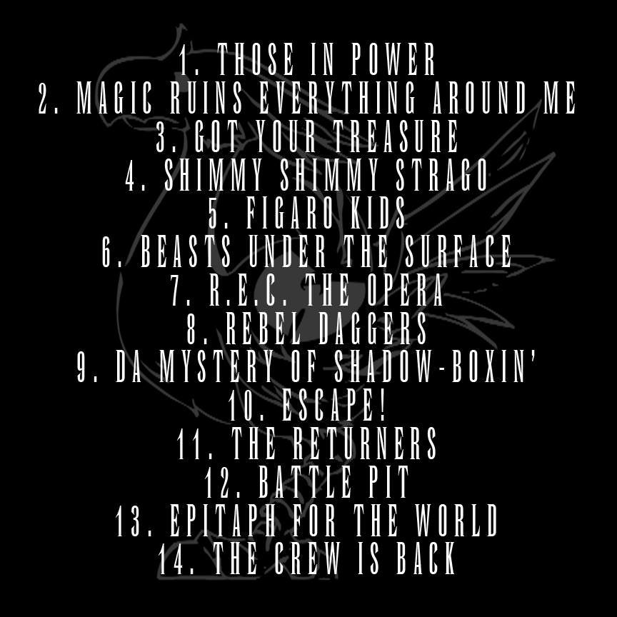The 3/6 Chambers Track List
