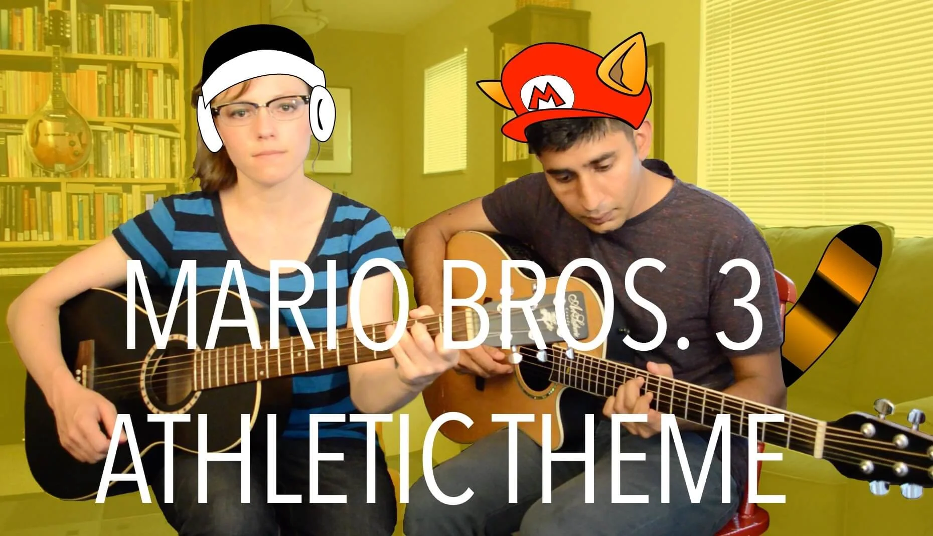 The Team Players perform acoustic guitar remix of music from Super Mario Bros 3