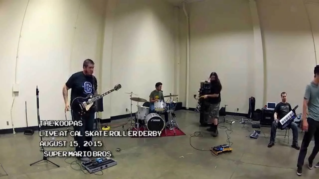 The Koopas' hard rocking music video for the original Super Mario Bros.