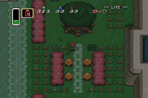 Zelda: What happened to the royal courtyard!? Link: Wizards.