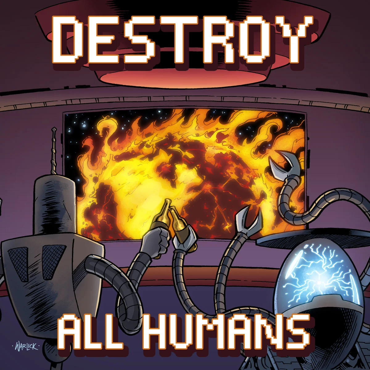 Crayondroids debut album of electronic nerdcore hip hop, Destroy All Humans
