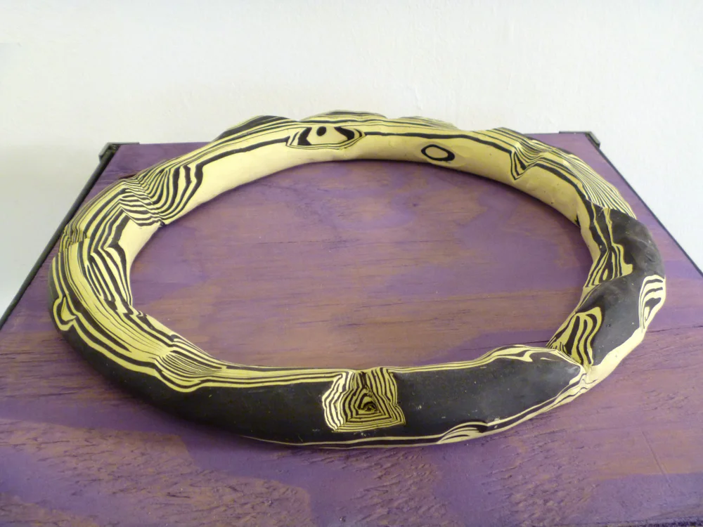 Topology (Torus) , 2010, Polymer clay, 2 x 14 x 14 in