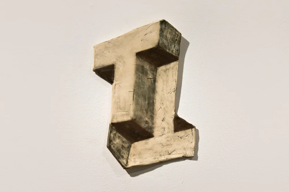 Impossible Shape 7a , 2012, Clay and underglaze, 10.5 x 7 in.