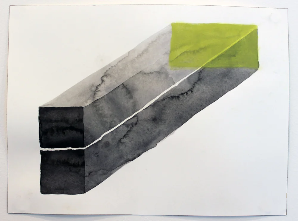 Impossible Shape 10b , 2012, Watercolor and graphite on paper, 9 x 12 in.
