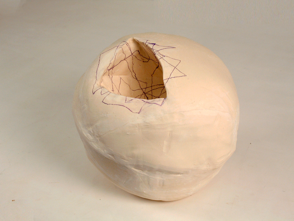 Cross Section #3 , 2010, Clay and glaze, 12 x 11 x 14 in.