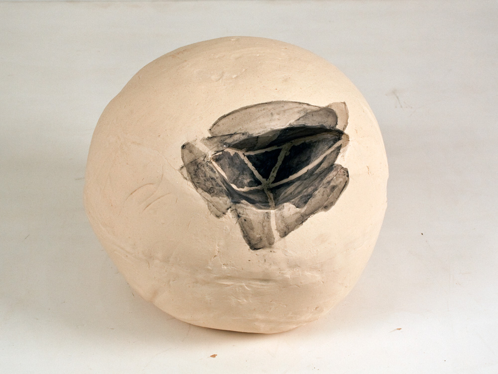Cross Section #6, 2010, Clay and glaze, 12 x 11 x 14 in.