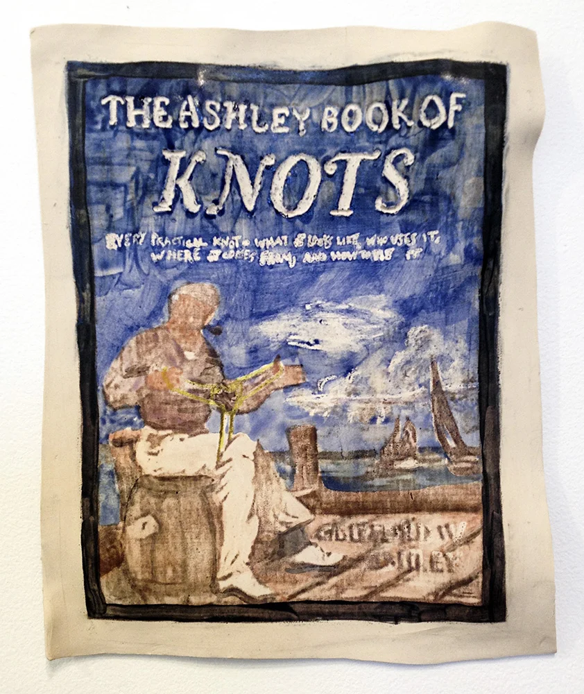 The Ashley Book of Knots , 2014, clay and glaze, 7.5 x 5.5 in.