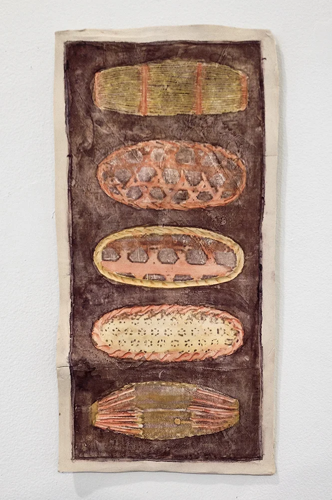 Bamboo , 2014, clay and glaze, 12 x 4.5 in.