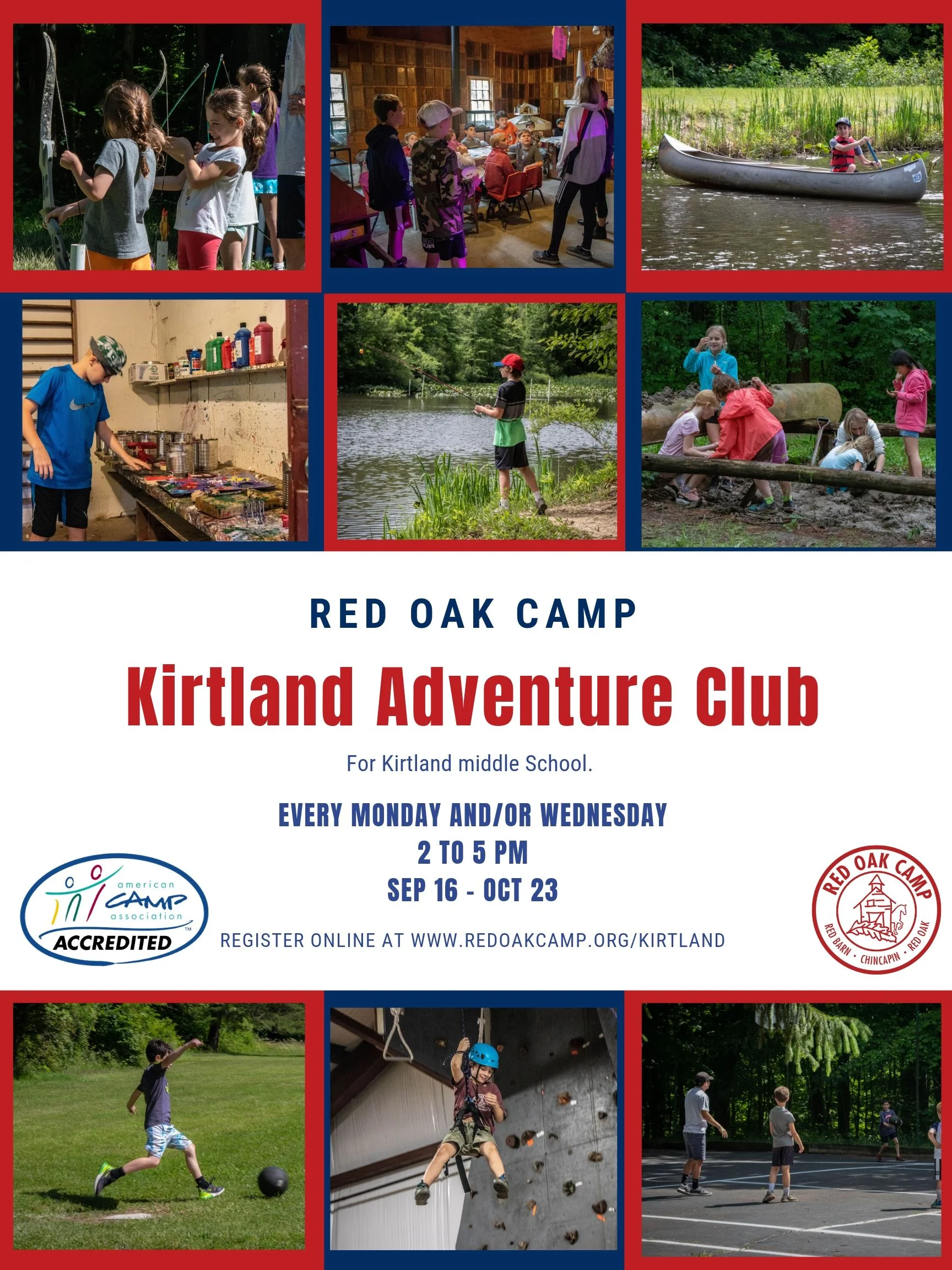 Red Oak Is proud to offer the Kirtland Adventure club. Register here