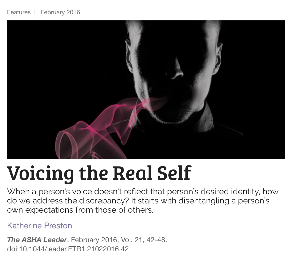 Voice and identity in the ASHA Leader