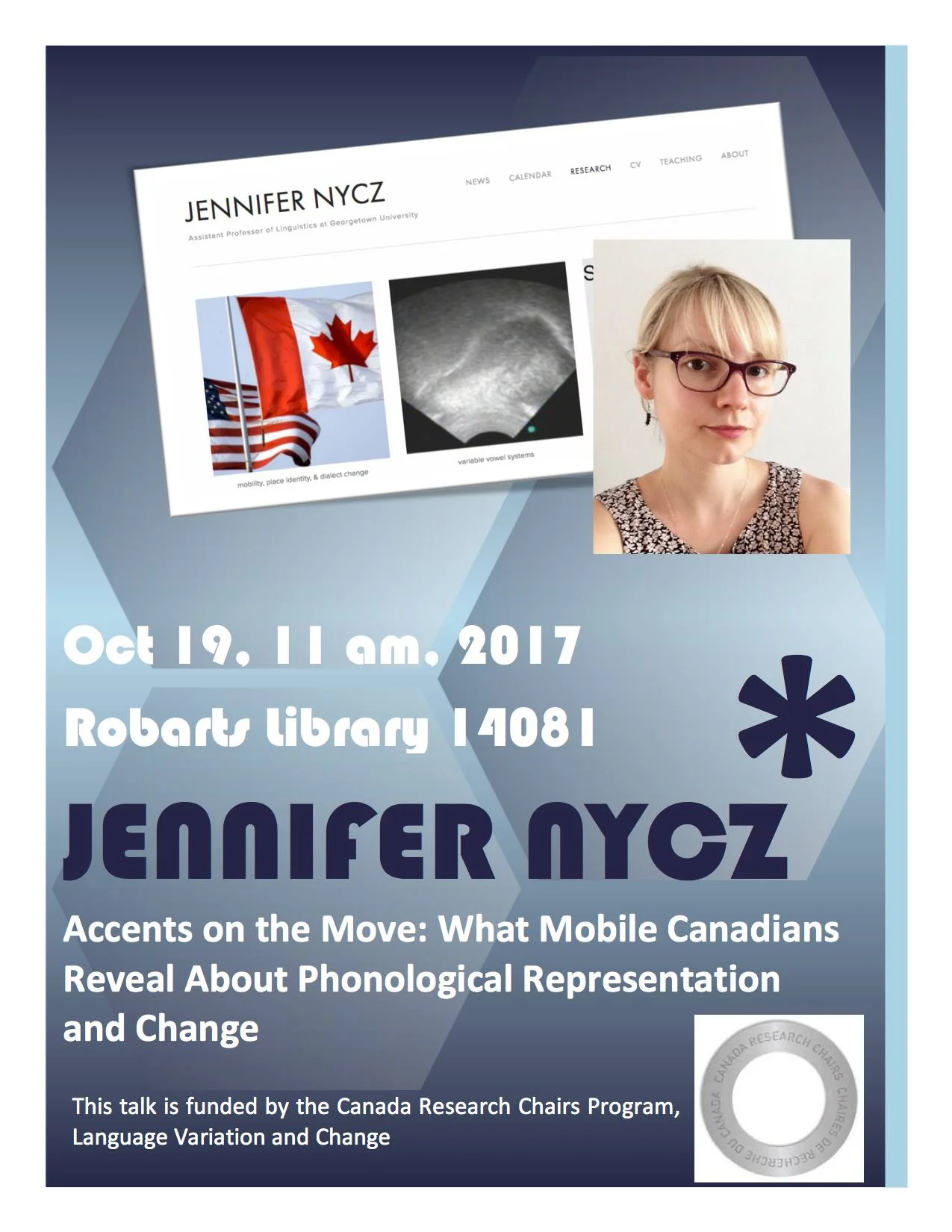 Canada Research Chair sponsored talk at University of Toronto