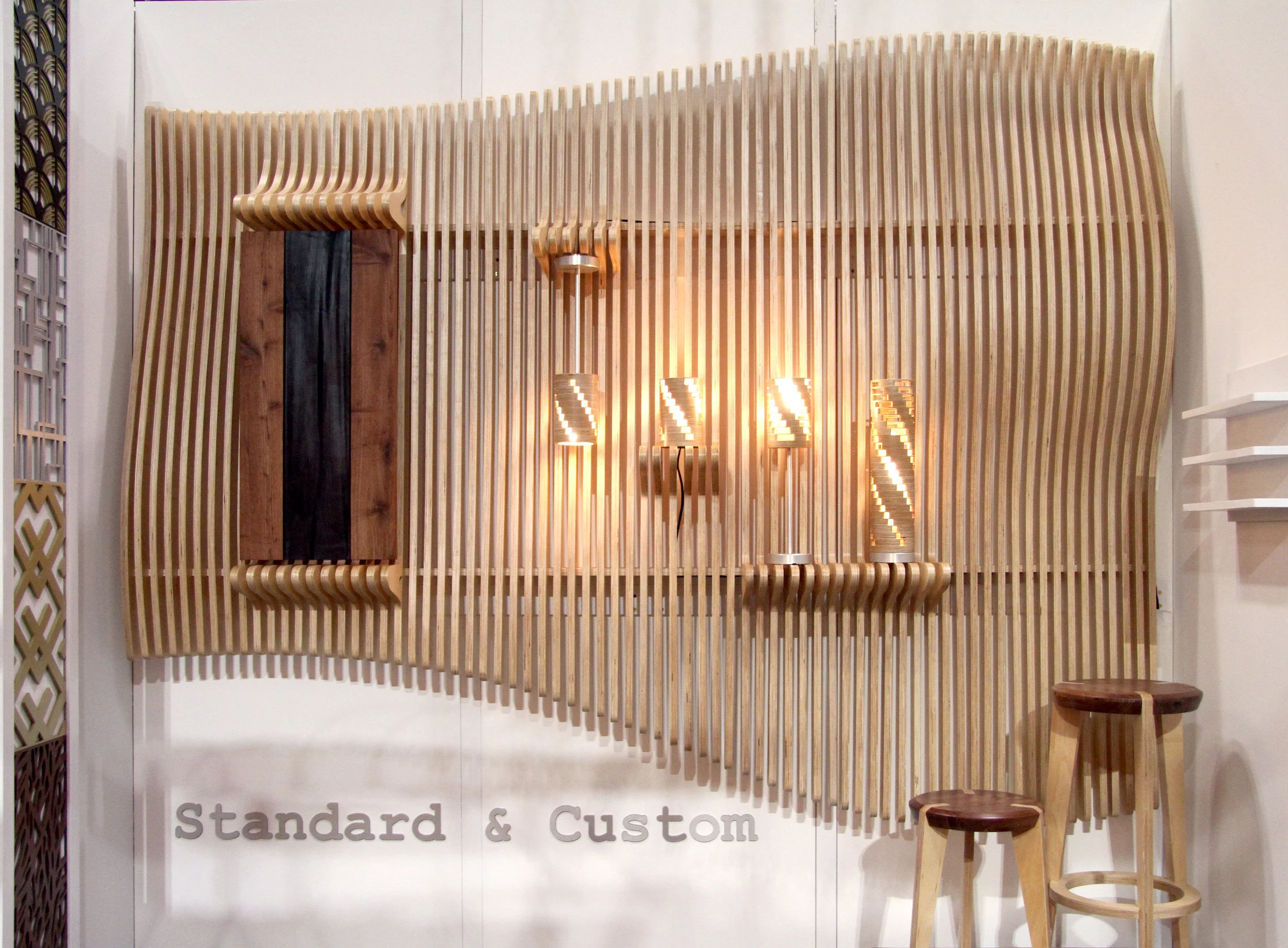 karu lamp / undulating fin wall