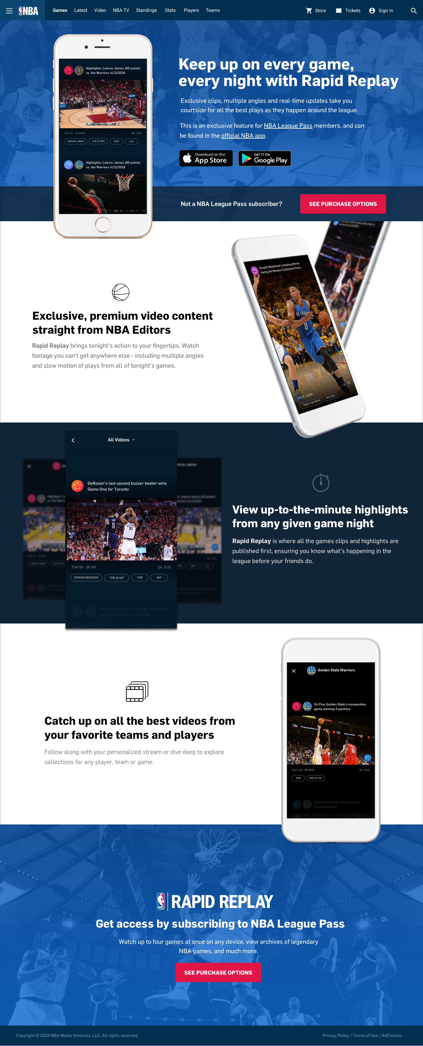 Buzz page introducing the new feature to prospective users.