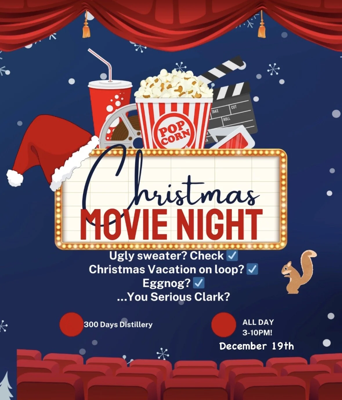 Ugly Sweater &amp; Griswold's Christmas Vacation Night