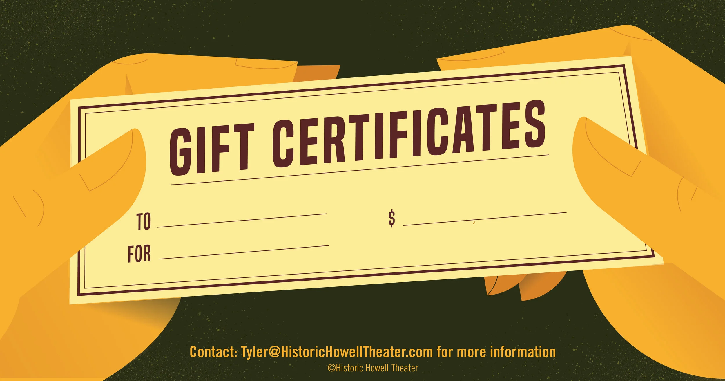 Historic Howell Theater Gift Certificates