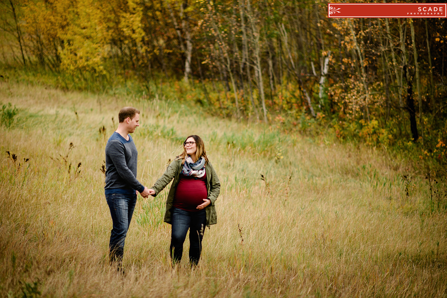 Fall maternity photography edmonton