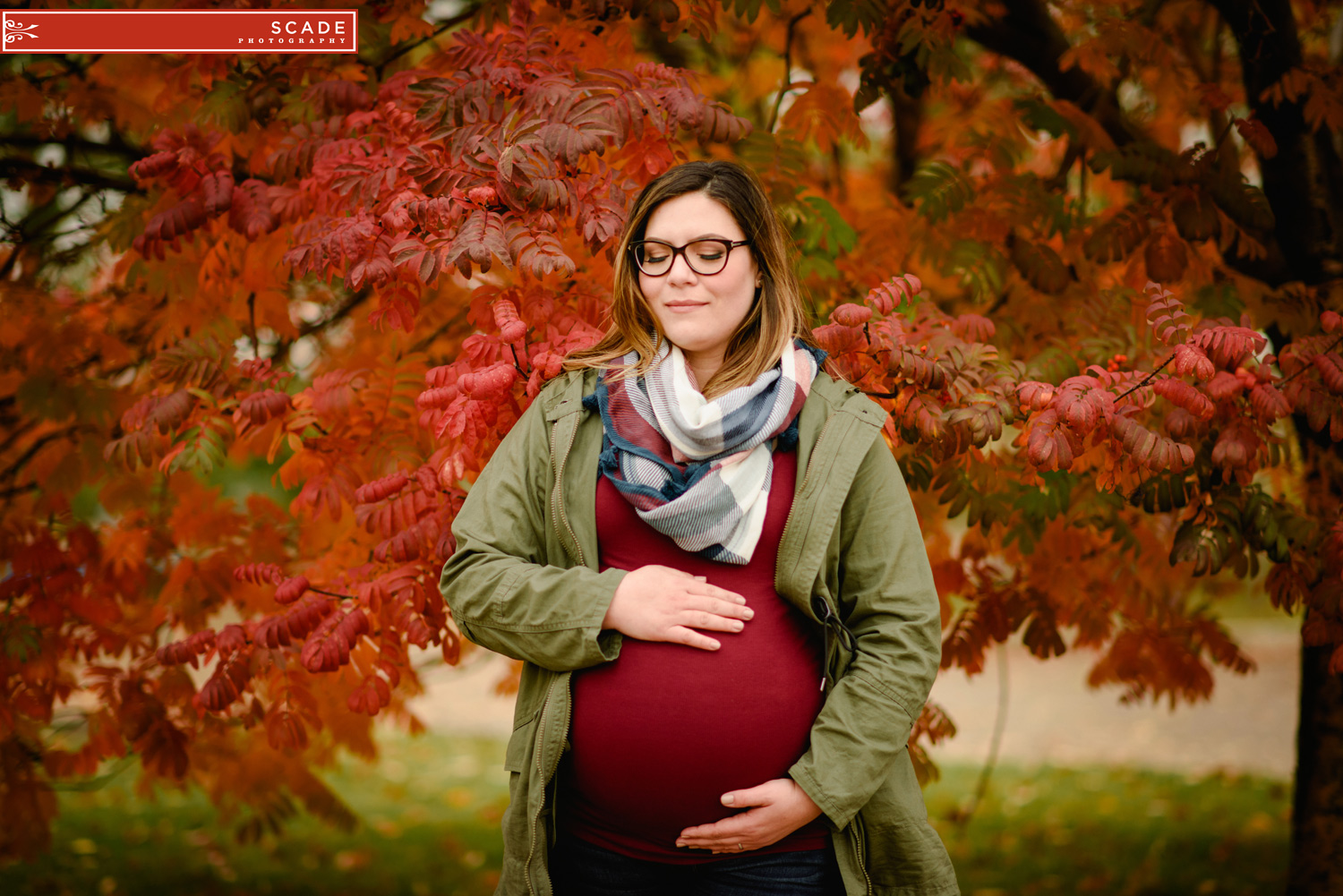 Fall maternity photography edmonton