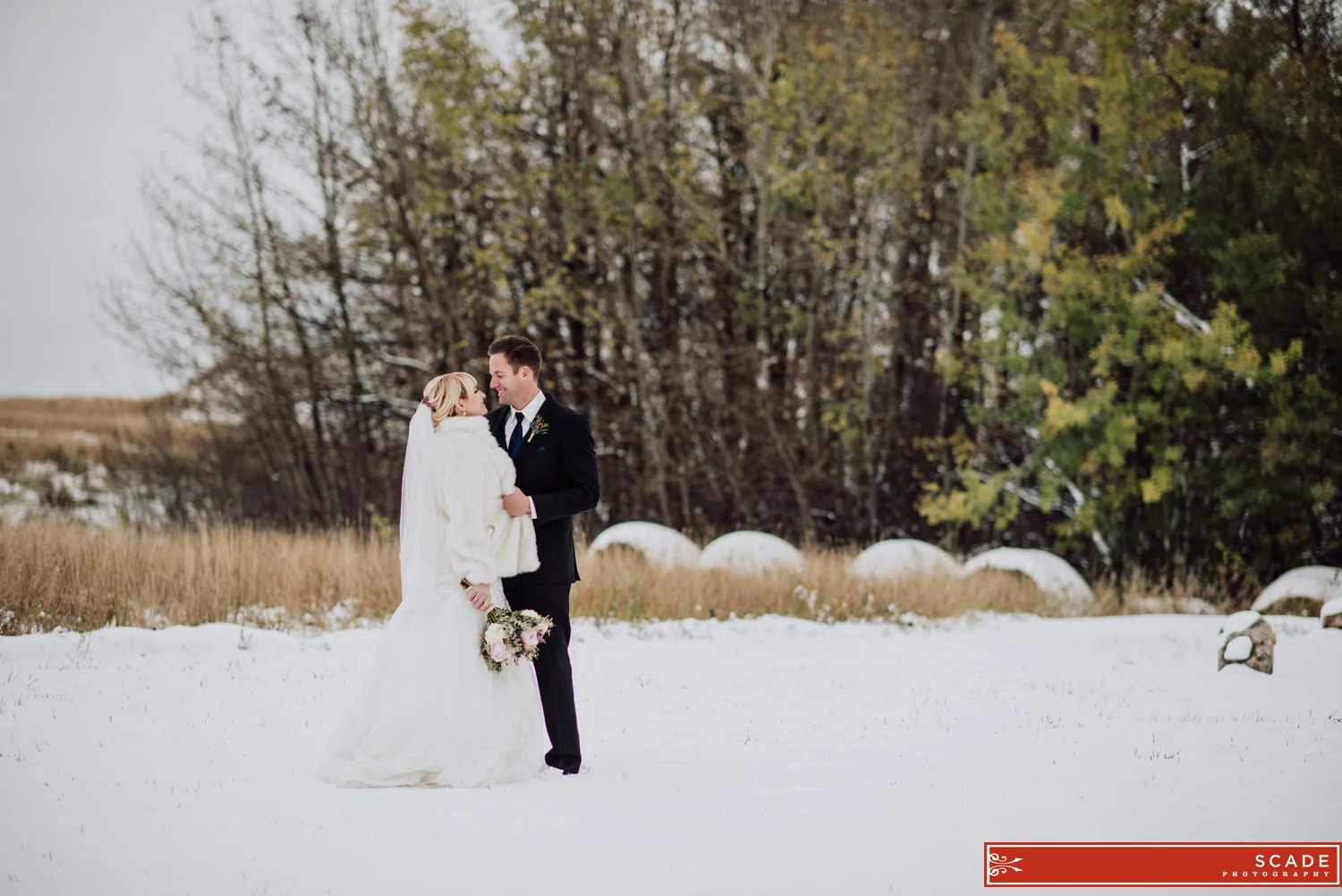 St. Albert Winter Wedding Photography