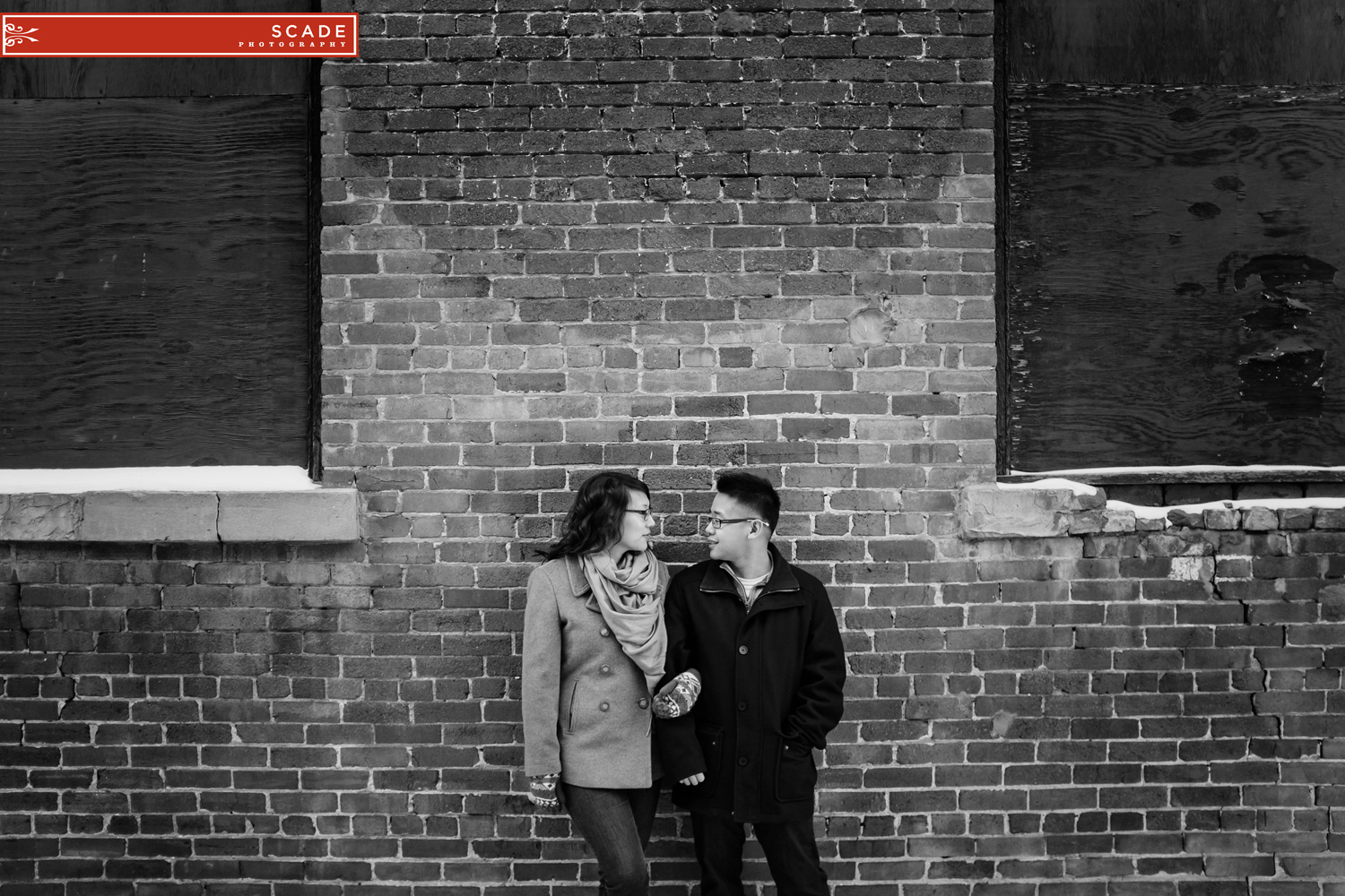 Whyte Ave Winter Engagement