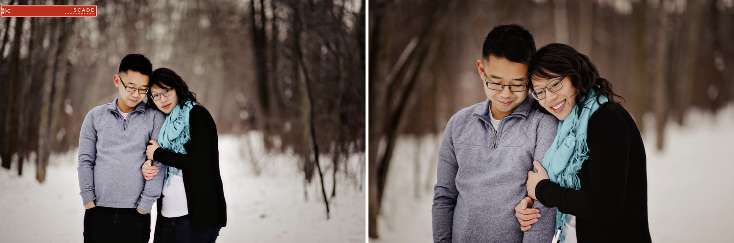 Cozy Winter Engagement Photography edmonton