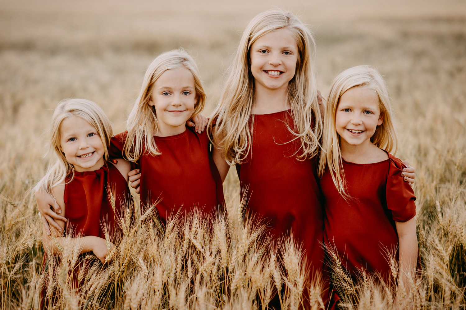 Fall-Farm-Wheat Field-Family Portraits