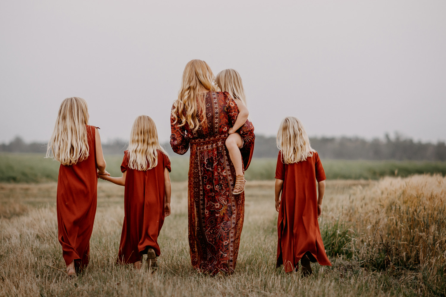 Fall-Farm-Wheat Field-Family Portraits