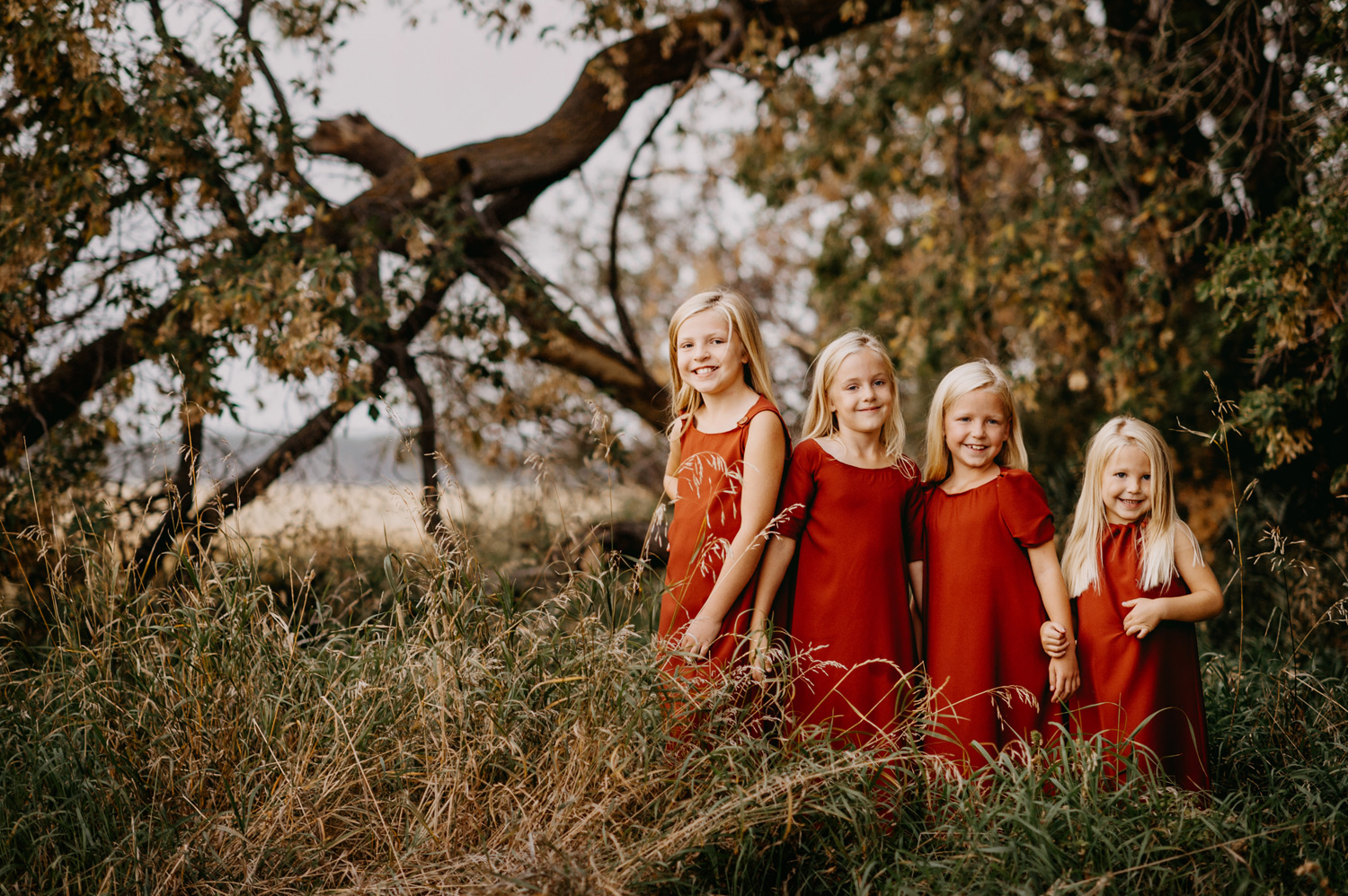 Fall-Farm-Wheat Field-Family Portraits