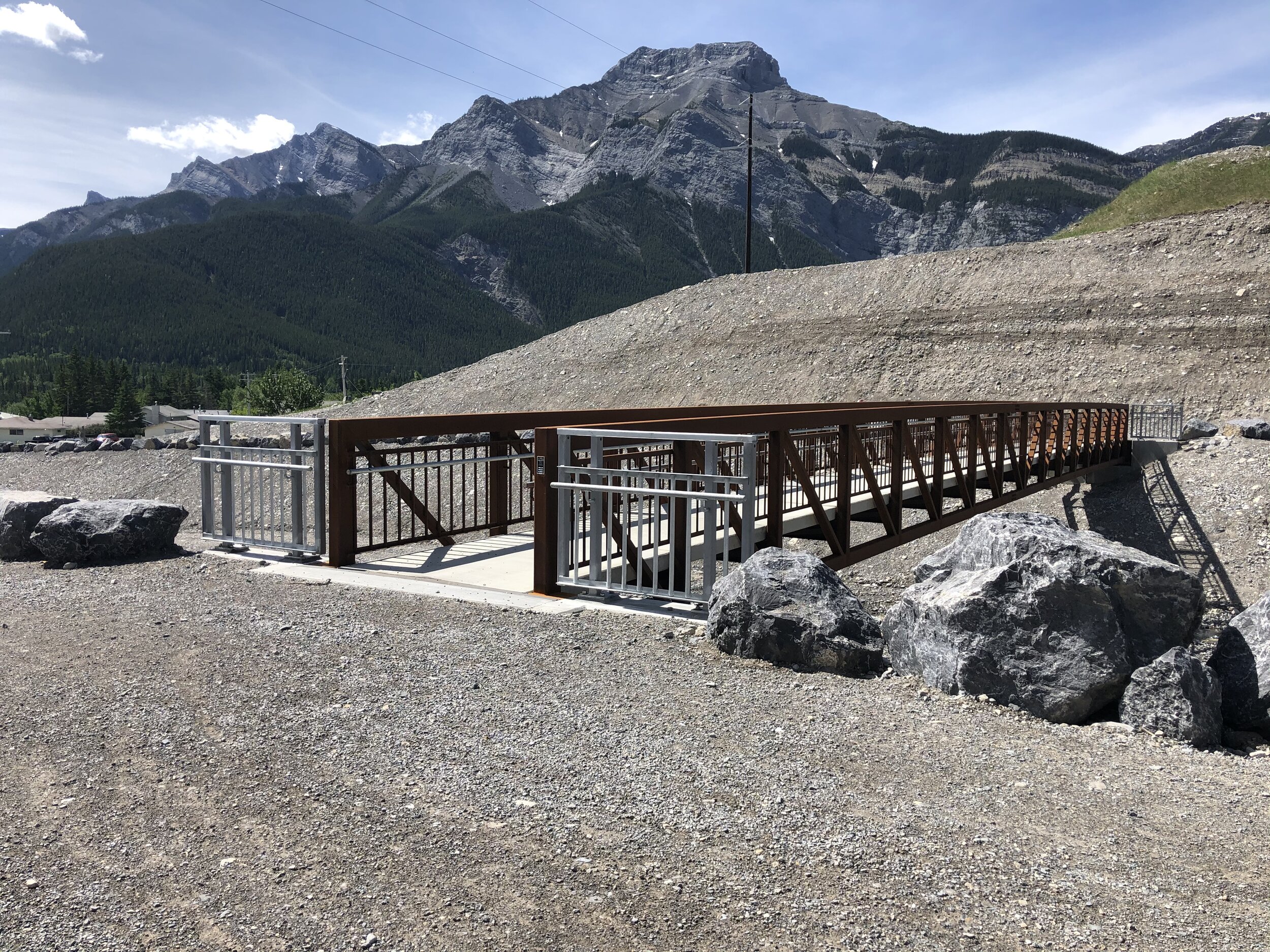 Foot bridge installation