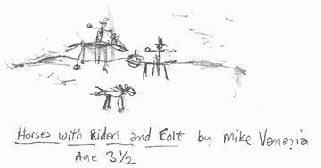 Mike Venezia's First Known Drawing