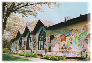 The completed mural