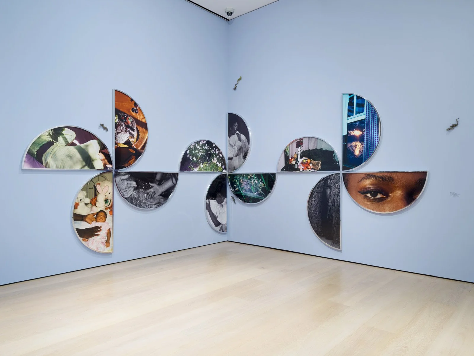   Shifting Skies , 2025. Archival pigment print, artist frames, glazed ceramic  Made in L.A. 2025, installation view, Hammer Museum, Los Angeles, October 5, 2025–March 1, 2026. —>  Photos: Jeff McLane 