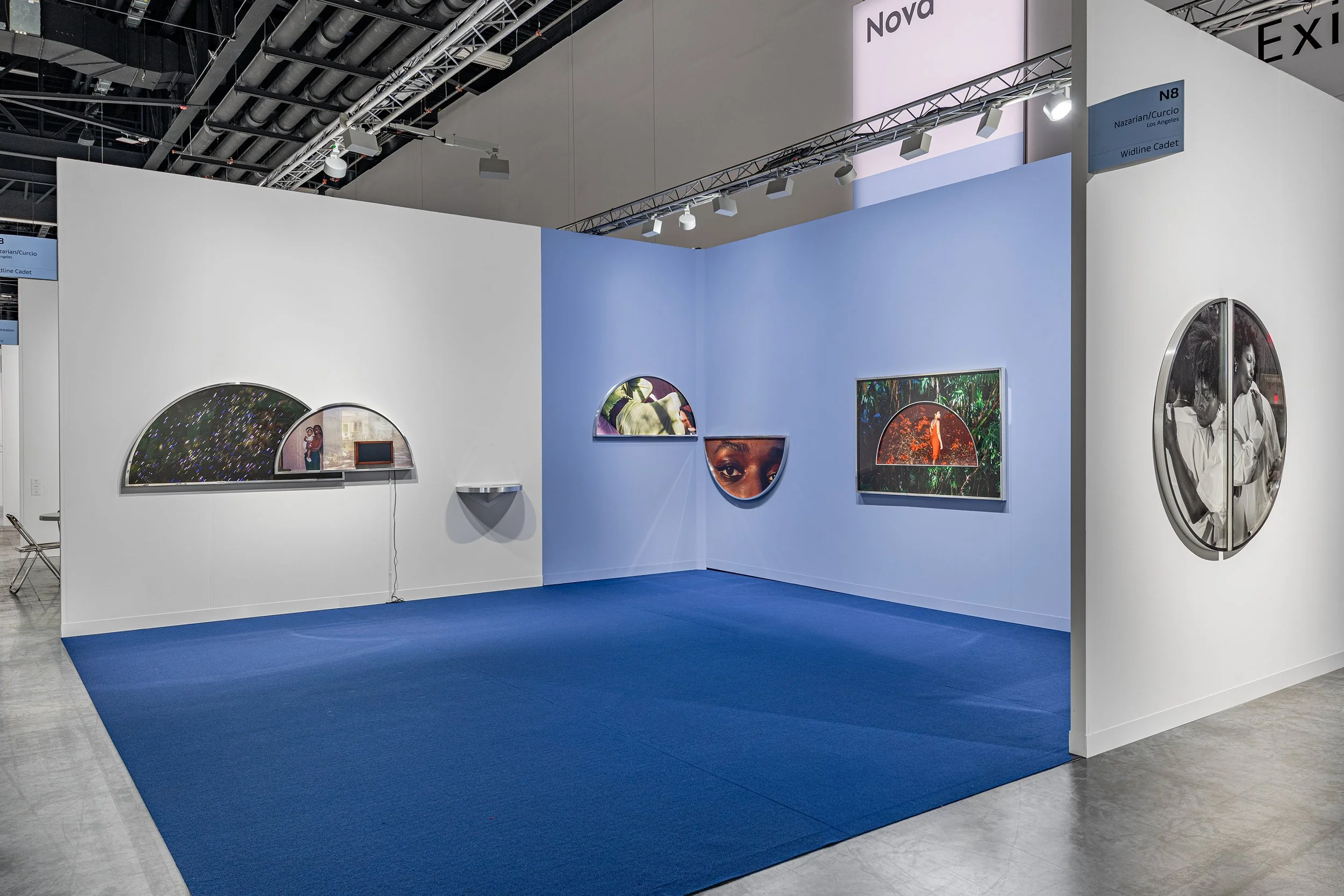  Installation view of Art Basel Miami Beach 2025 with Nazarian / Curcio Gallery —> 