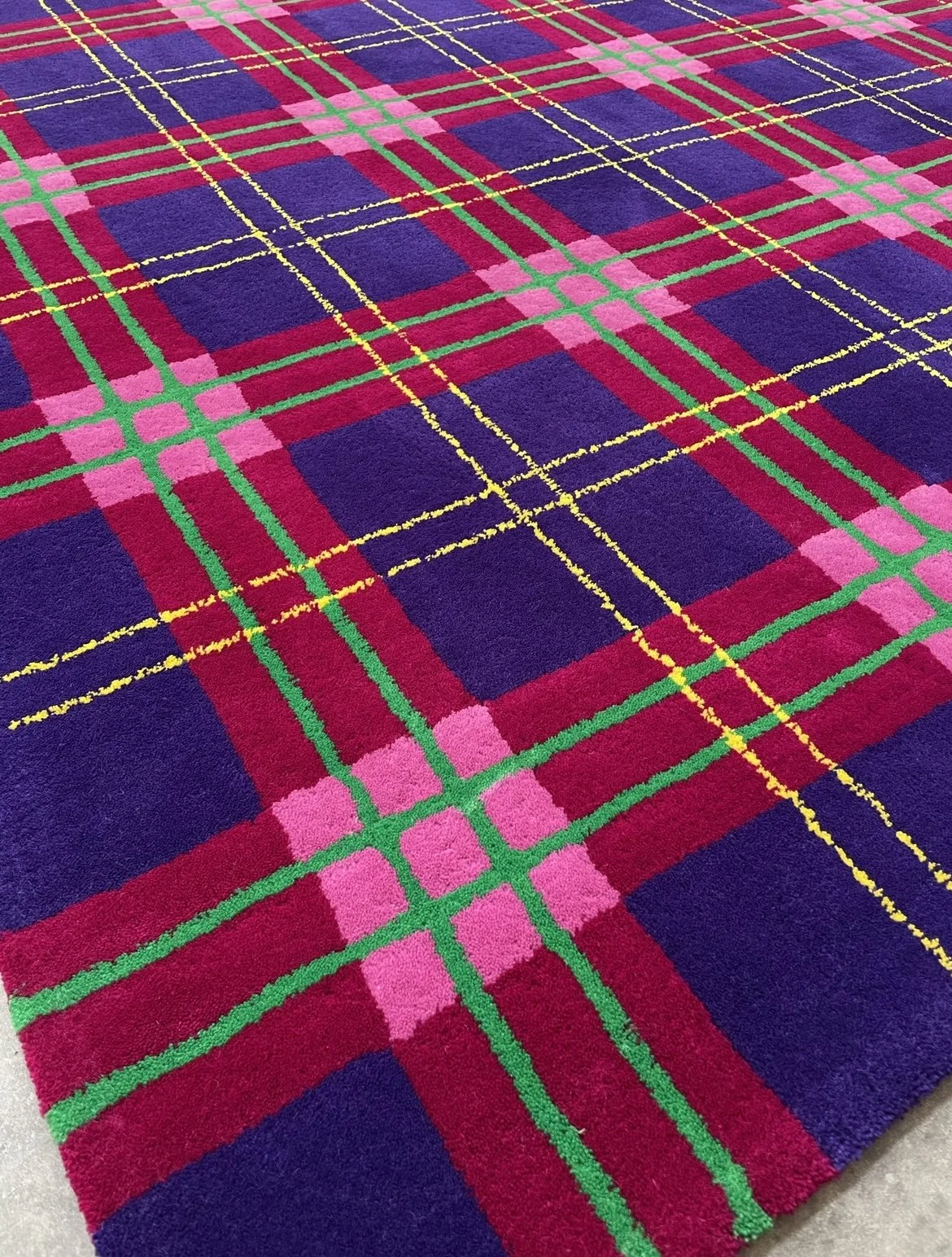 Modern Plaid Commercial Rug Project — Cronz