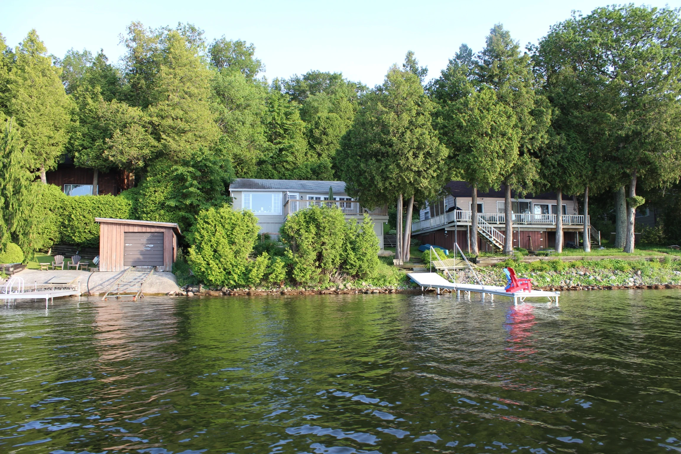 View from the Lake (cottage on the right)