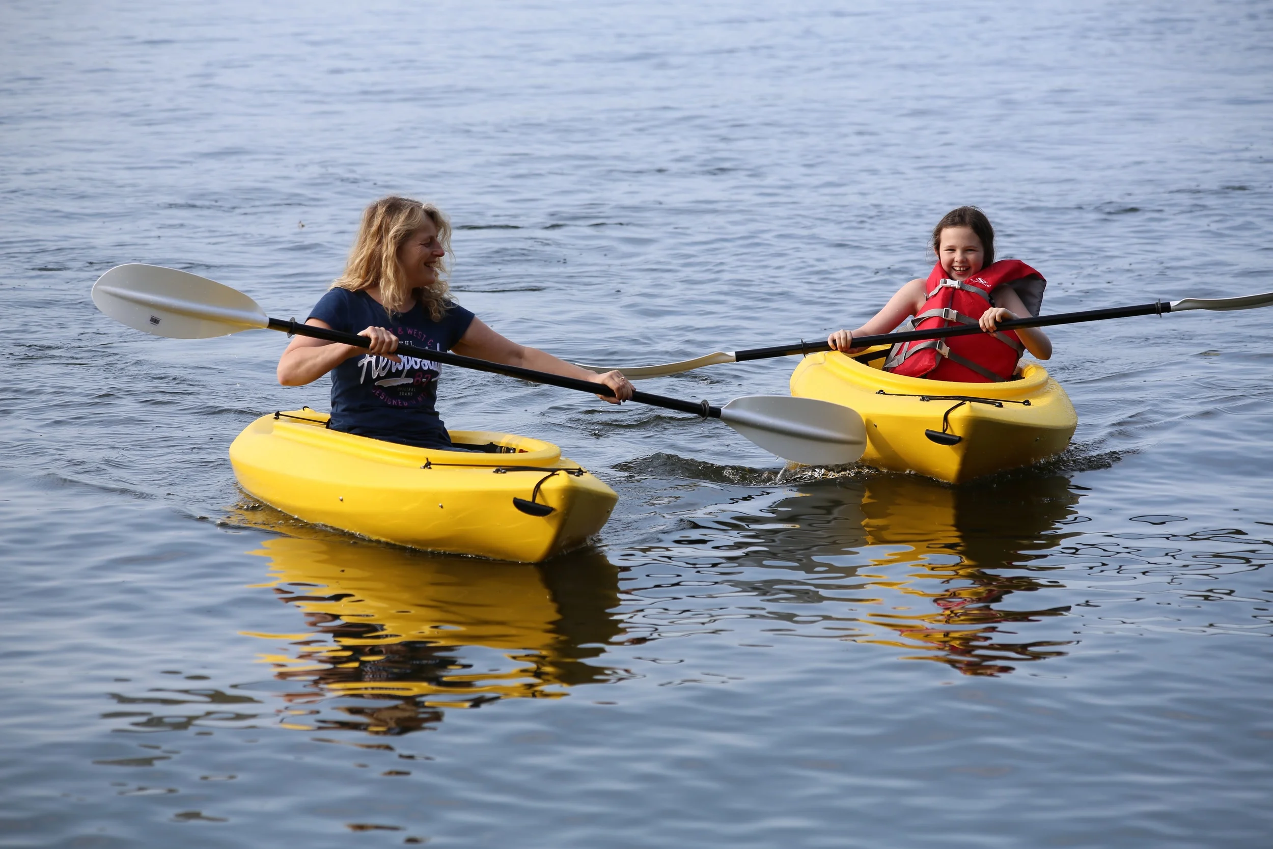 Kayak fun on the lake