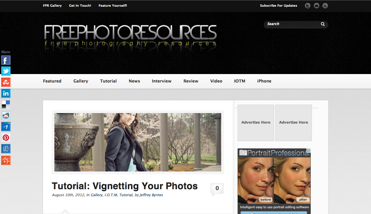Co-Author: Photography Blog